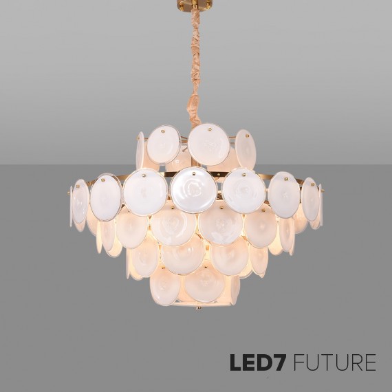 Ritz - Pearl Disk Chandelier